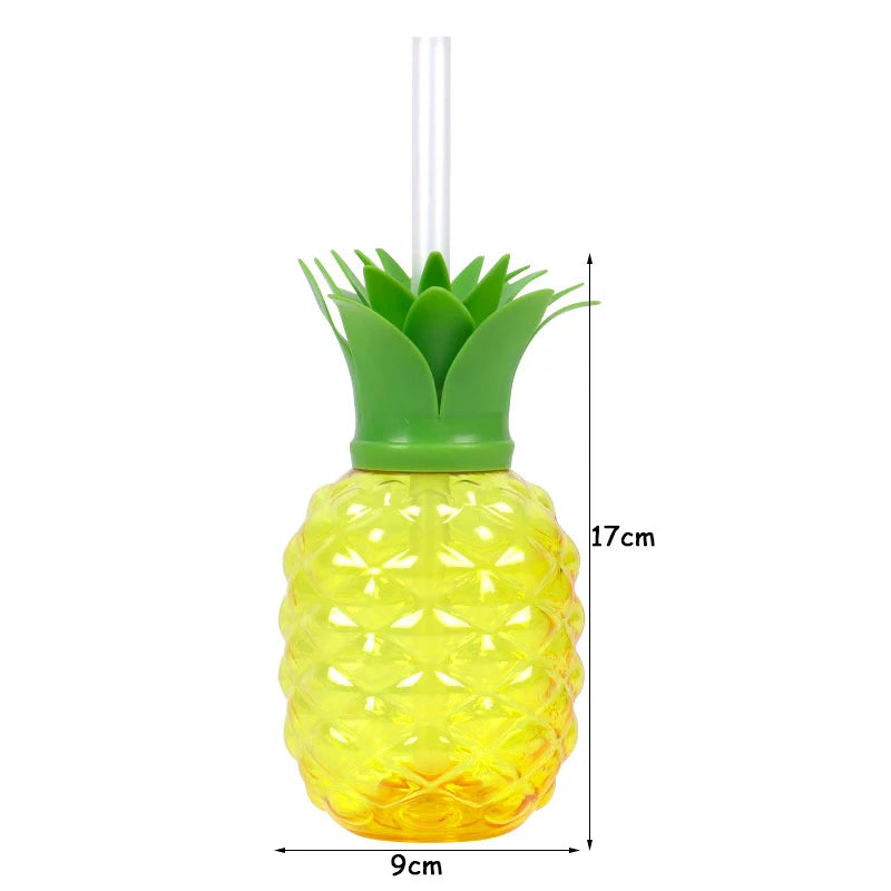 PVC Fruit Shaped Drinking Cups With Straw