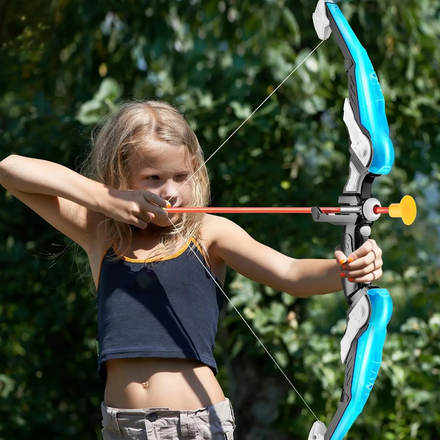 Children's LED Light Up Archery Bow And Arrow Set
