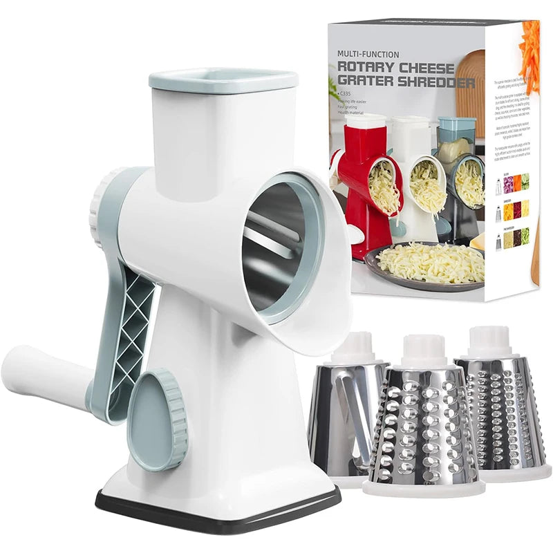 3in1 Rotary Grater/Slicer/Grinder