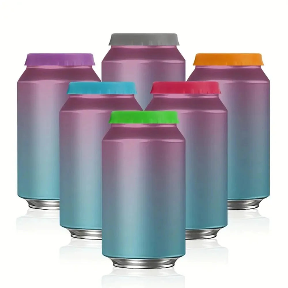 6 Pack Silicone Soda Can Lids