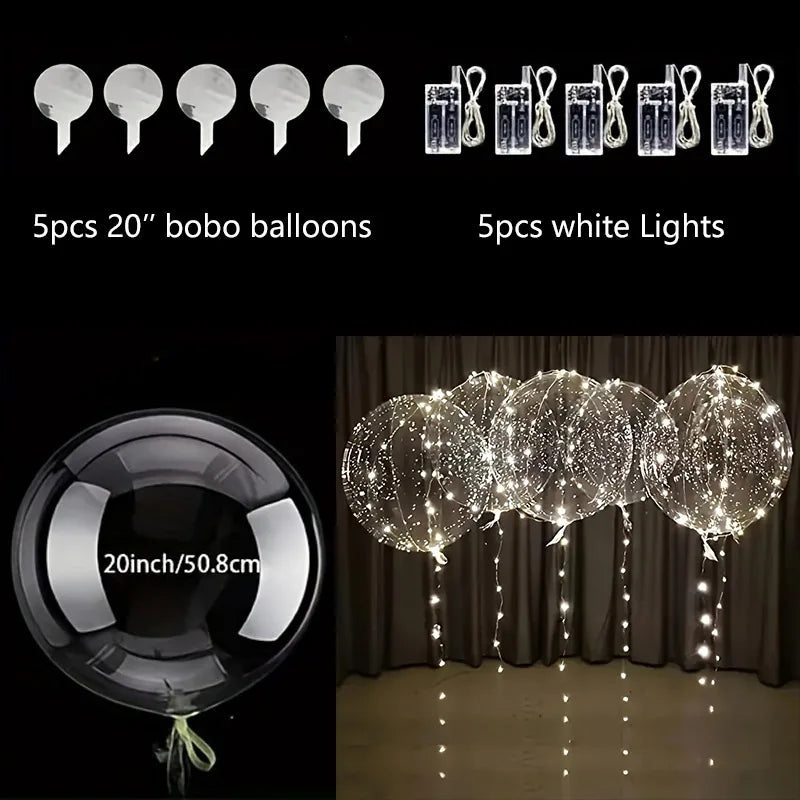 5 LED Bobo Balloons