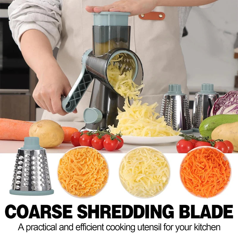 3in1 Rotary Grater/Slicer/Grinder