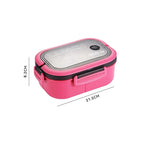 1200ML 2 Layer Bento Lunch Box With Spoon And Fork