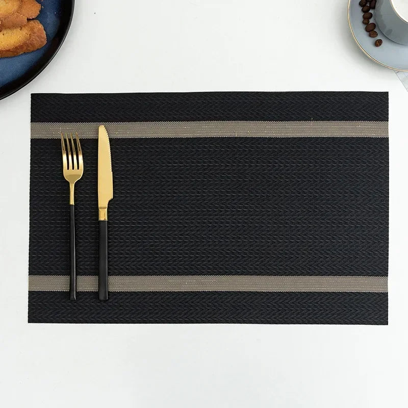 2/4/6 Pieces Durable Dining Table Placemats