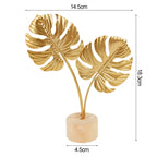 Gold Iron Ginkgo Leaf Ornaments
