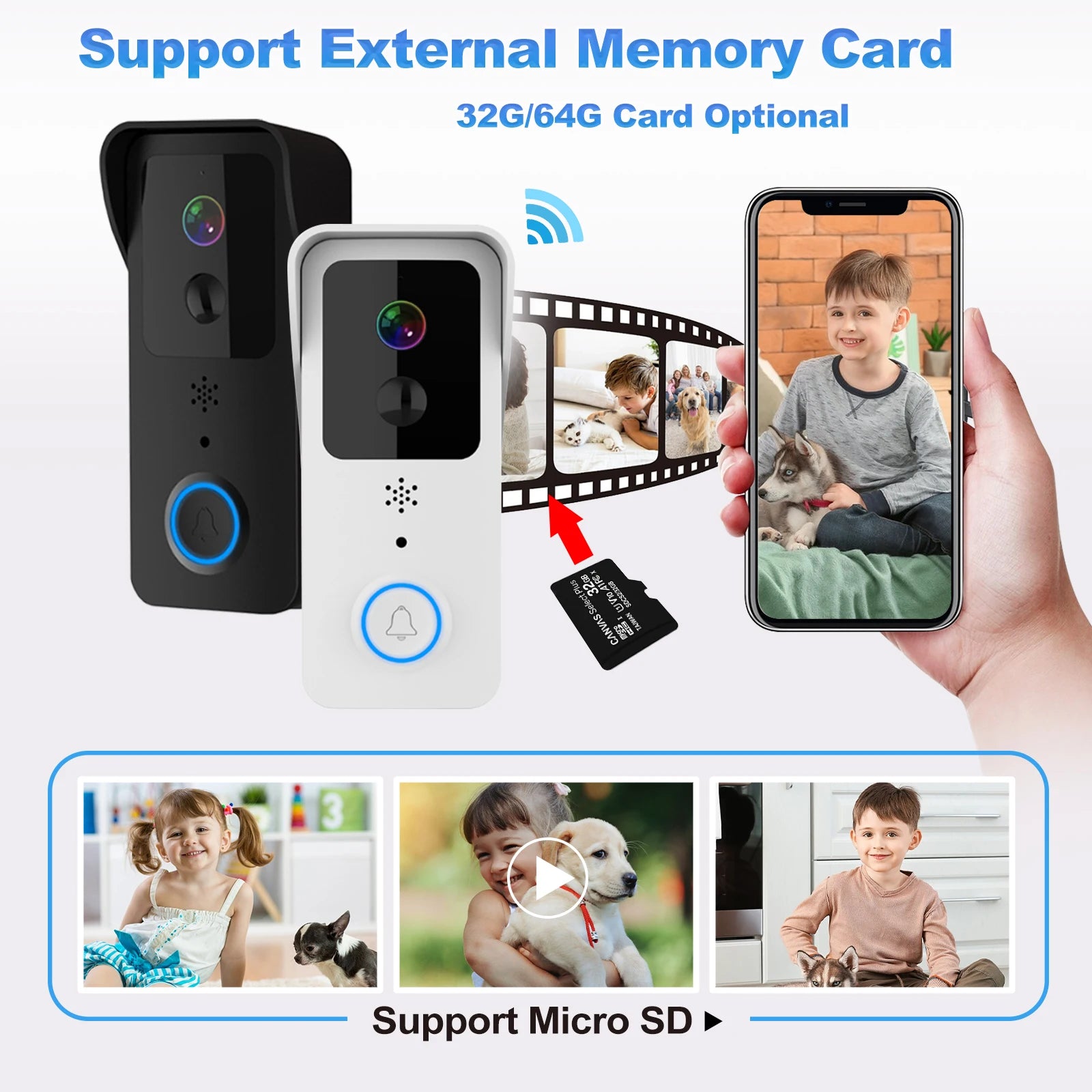 5G And 2.4G WiFi Smart Video Doorbell
