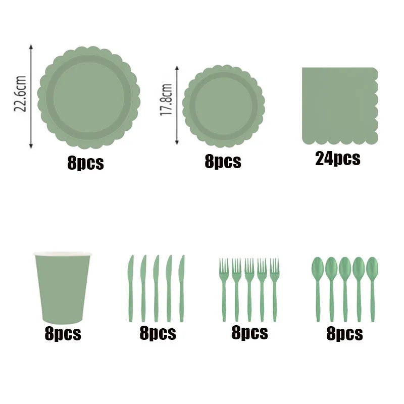 Disposable Dinnerware Set