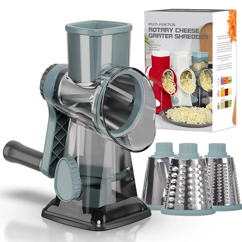 3in1 Rotary Grater/Slicer/Grinder