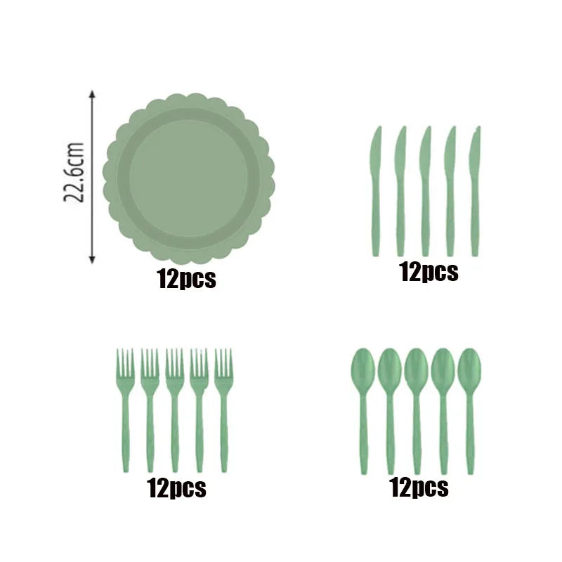 Disposable Dinnerware Set