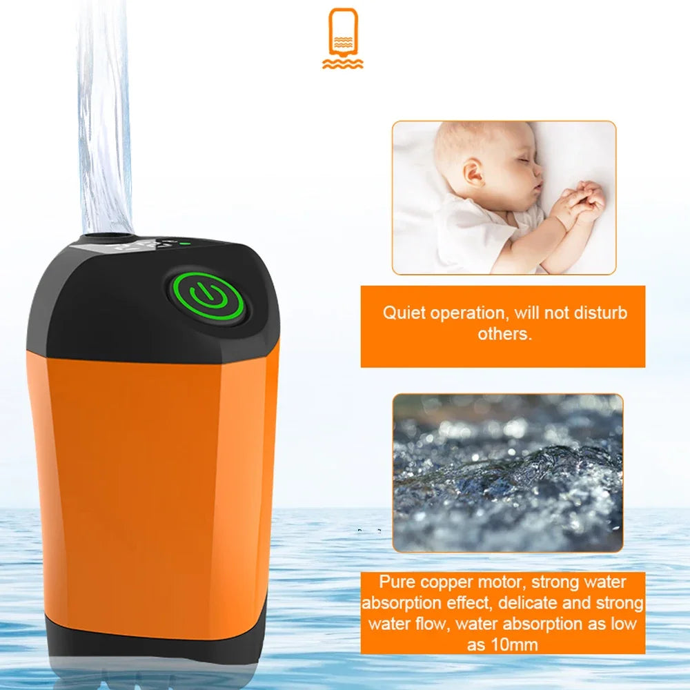 Portable Rechargeable Electric Shower Pump With Shower Head
