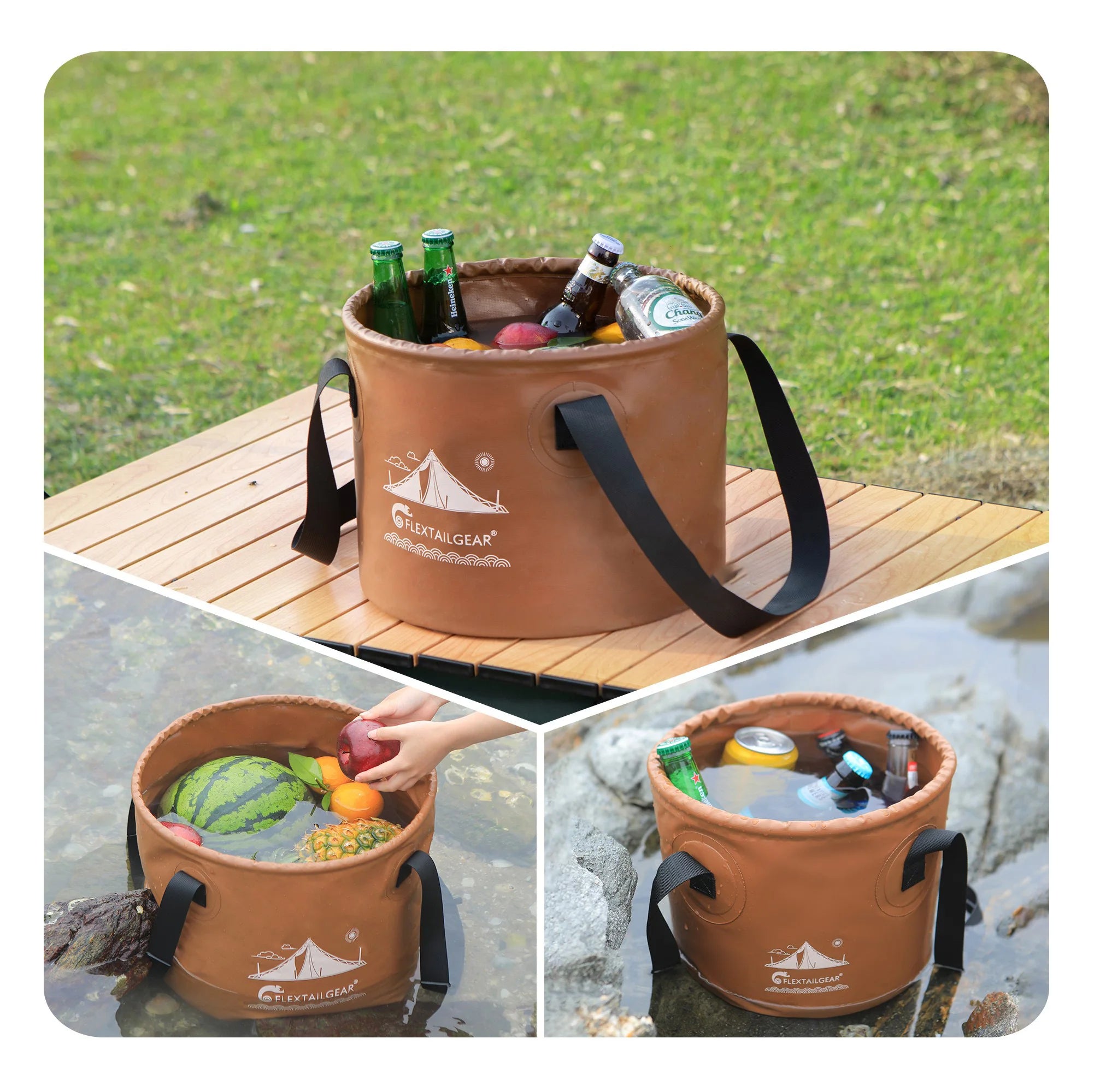 Collapsible Outdoor PVC Water Bucket
