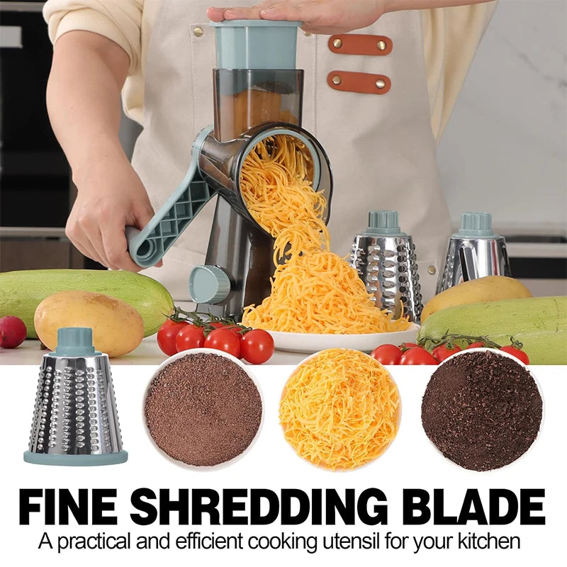 3in1 Rotary Grater/Slicer/Grinder