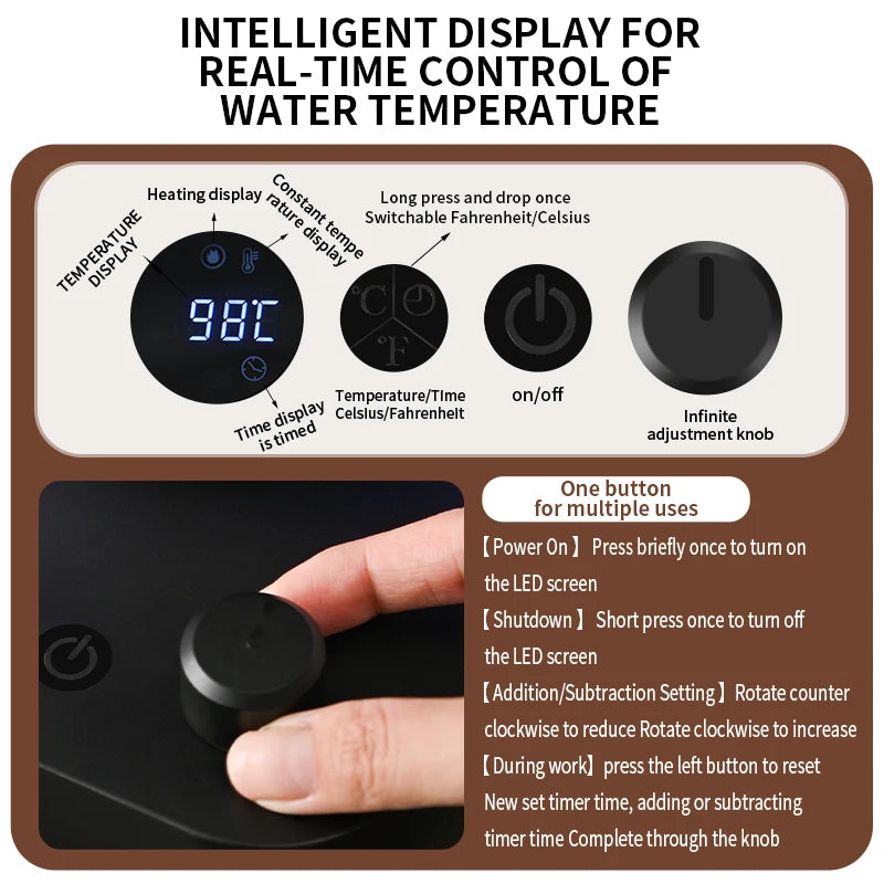 1L Smart Temperature Control Kettle