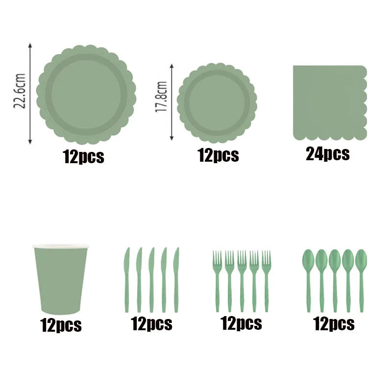 Disposable Dinnerware Set