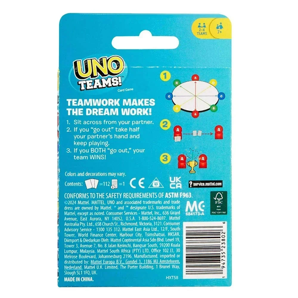 UNO Teams Card Game