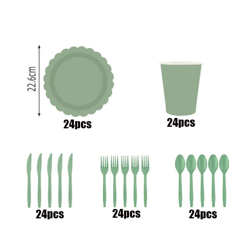 Disposable Dinnerware Set