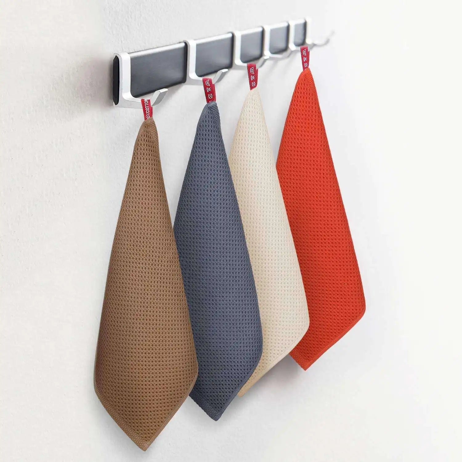 4/6 Piece Cotton Honey Comb Weave Dish Cloth