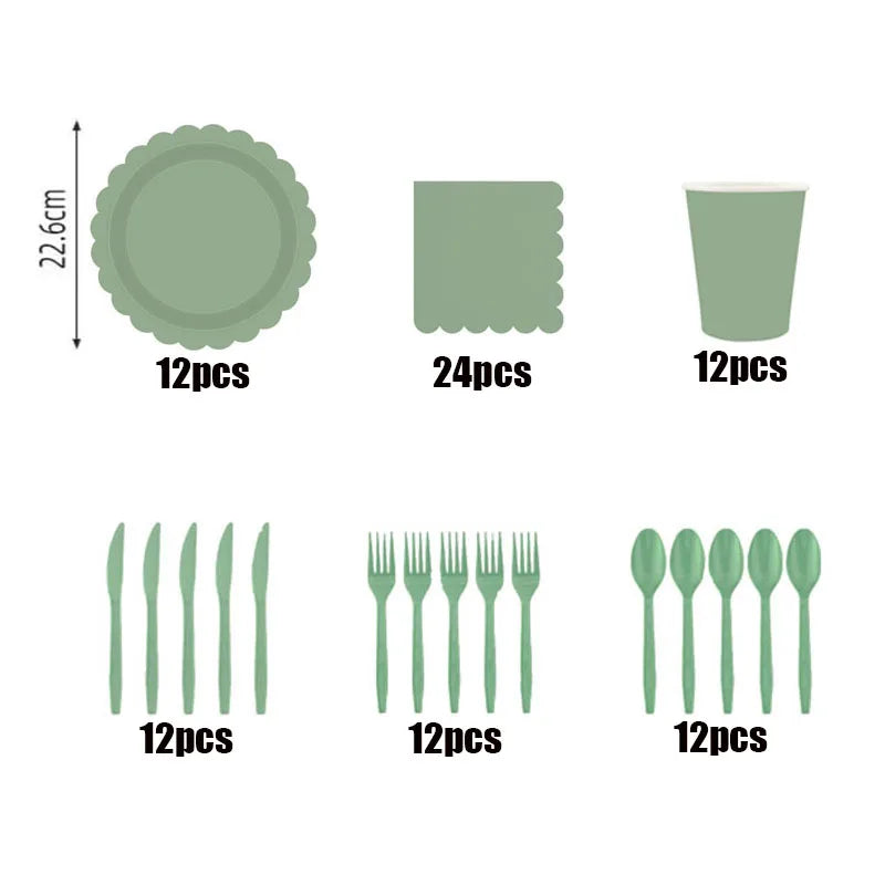 Disposable Dinnerware Set