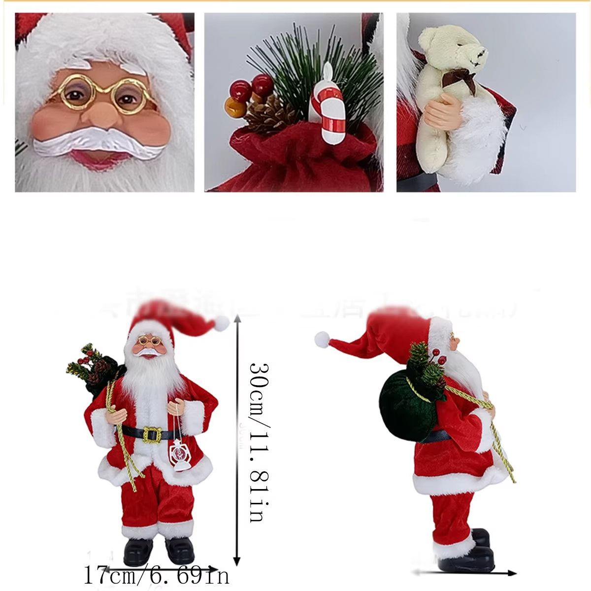 Santa Claus Ornaments, Christmas Scene Decorations, Christmas Gifts