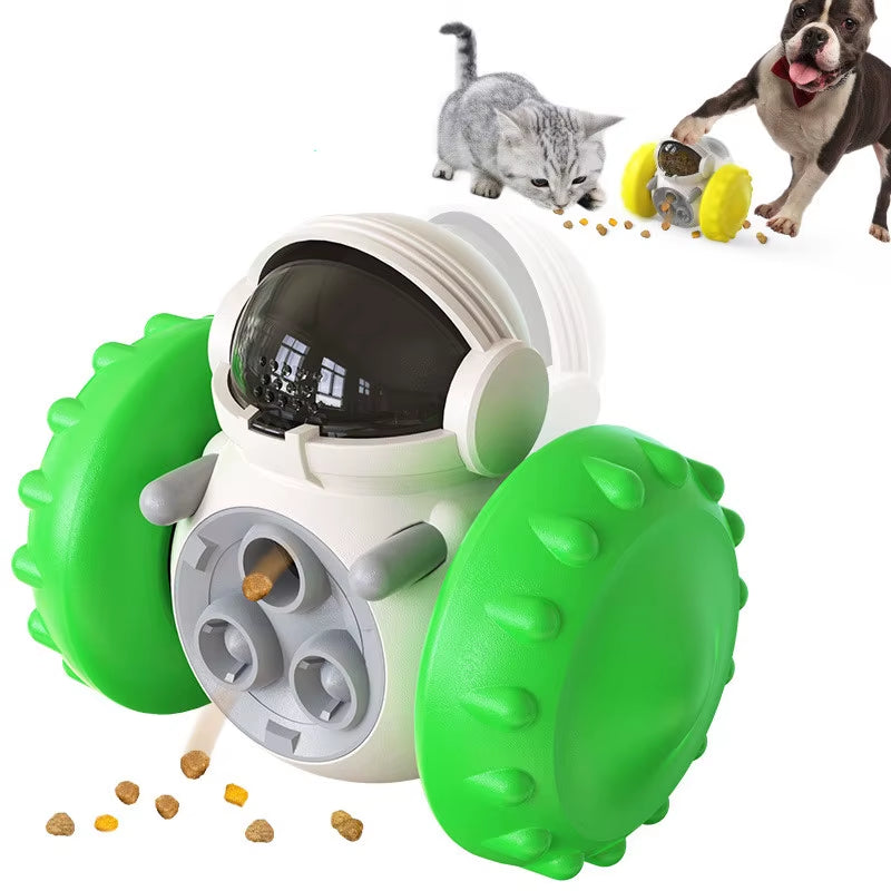 Dog Treat Toy for Small Dogs Interactive Pet Food Dispenser Puzzle Toys Dispensing Cat Slow Feeder Toy for Puppies Medium Dogs