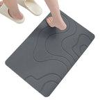 Bath Drying Stone Mat Fast Dry Shower Mat Quick Drying Diatomite Stone Washable Door Mat Bathroom Rugs Floor Mat Entryway Rugs