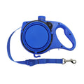 Detachable Retractable Dog Leash Builtin Water Bottle Plastic Handheld Dog Leash with Water Bowl Waste Bag Container Training