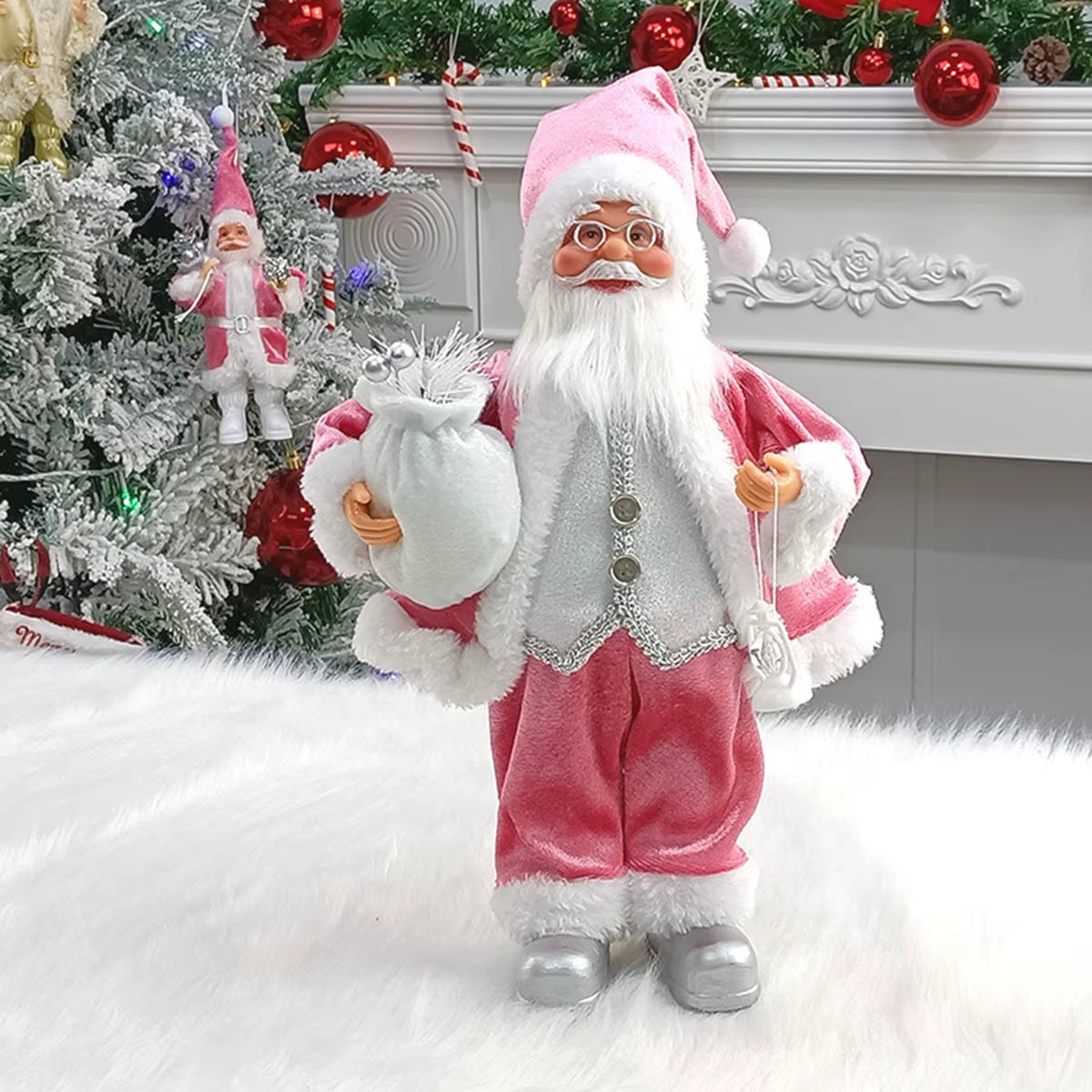 Santa Claus Ornaments, Christmas Scene Decorations, Christmas Gifts