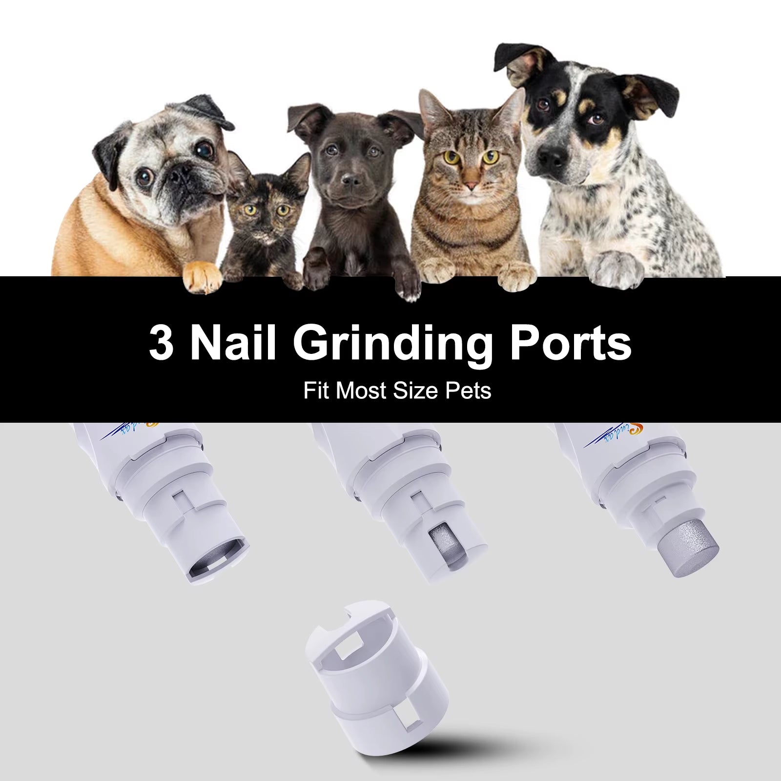 Electric Pet Nail Grinder Trimmer Grooming Tool Rechargeable Dog Nail Clippers Dogs Nail Grinder Trimmer Puppy Dog Accessories