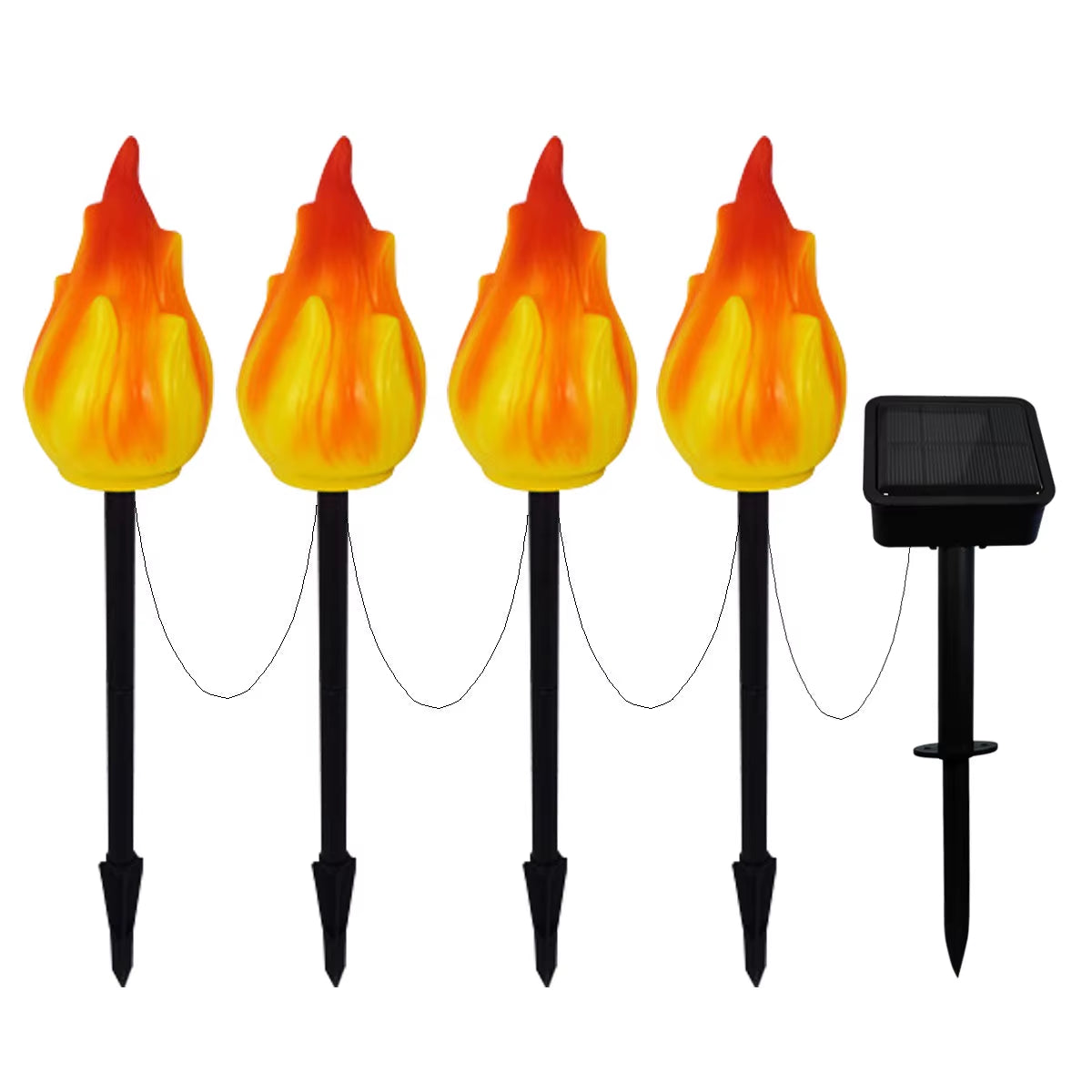 2 Packs Outdoor LED Owl Lawn Lamps Solar Garden Stake Light Plug-In Courtyard Ground Solar Energy Decoration