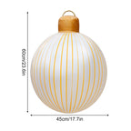 1PC Inflatable Christmas Balls Large PVC Christmas Hanging Ornaments Oversized Christmas Tree Balls Blow up Christmas Balls