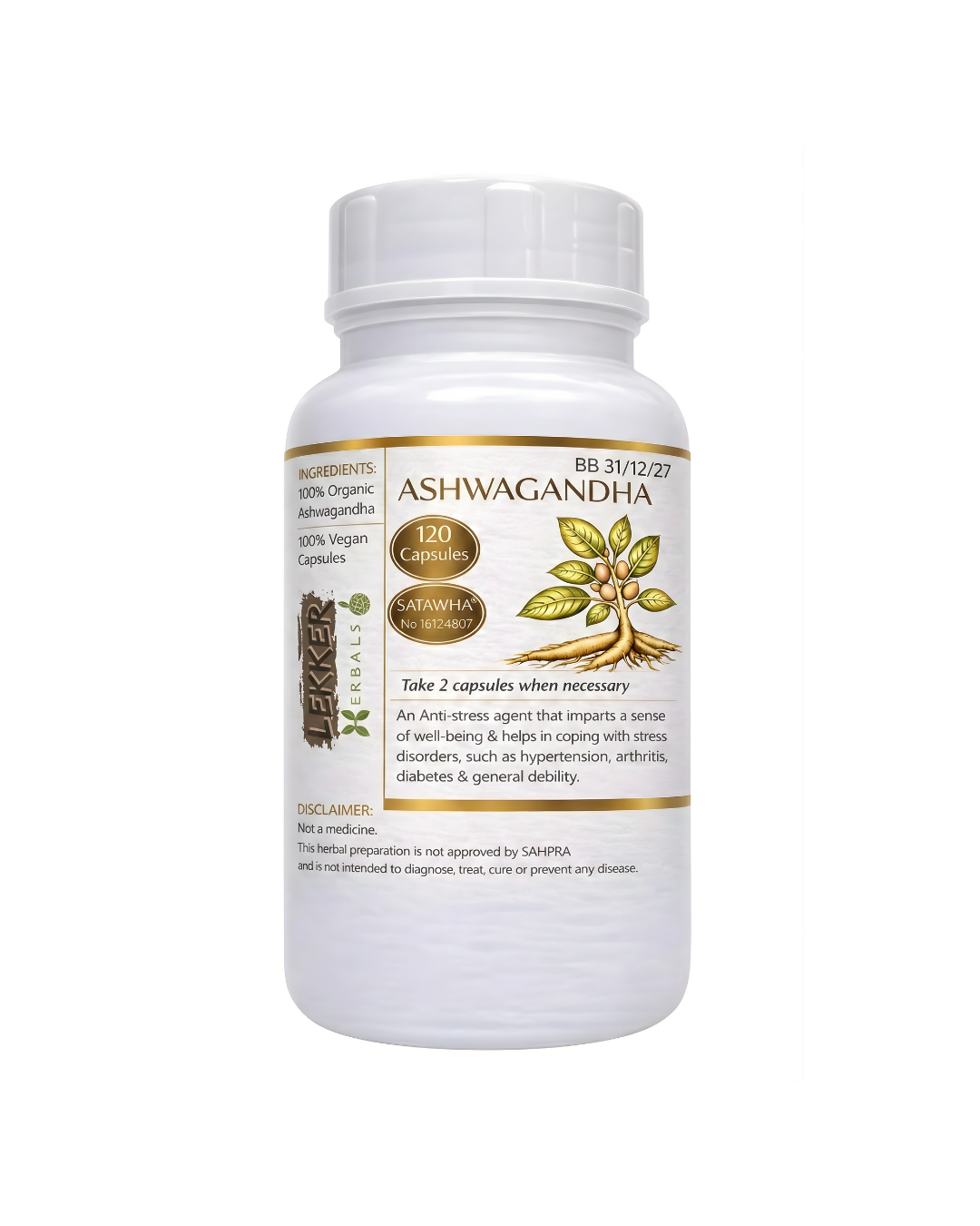 100% Organic Ashwagandha Supplement