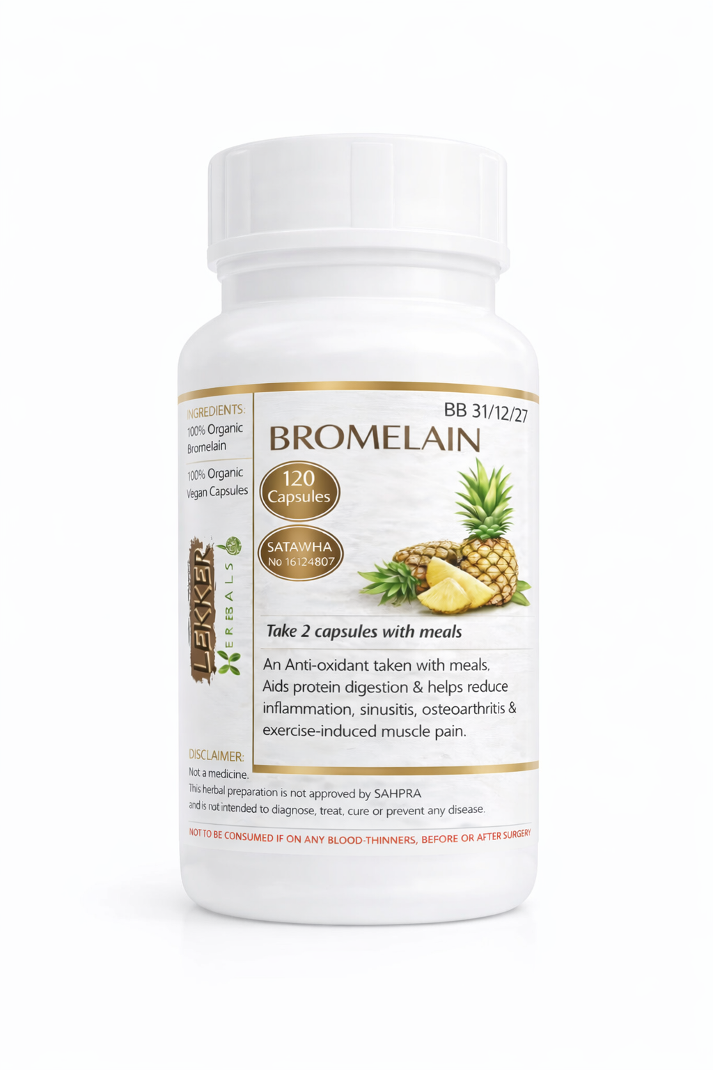 100% Organic Bromelain Supplement