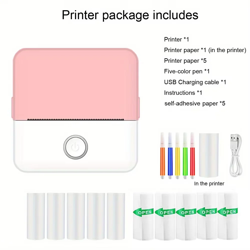 Mini Inkless Sticker Maker Printer