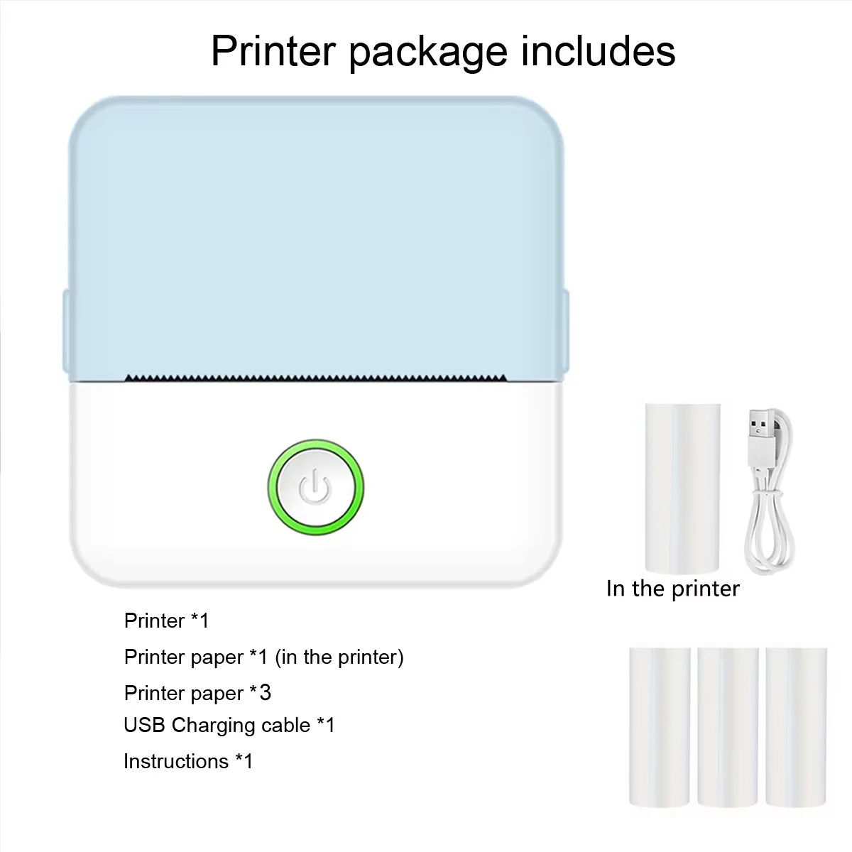 Mini Inkless Sticker Maker Printer