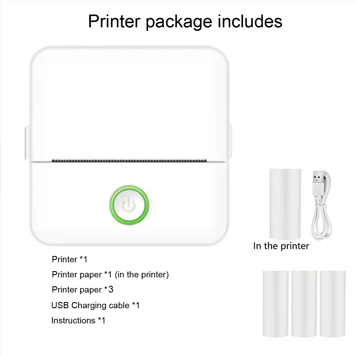 Mini Inkless Sticker Maker Printer