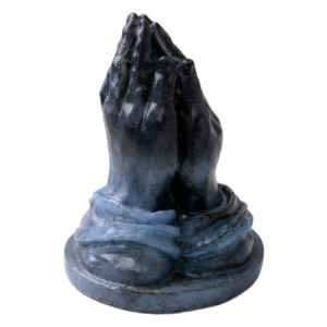 dark-blue-resin-praying-hands