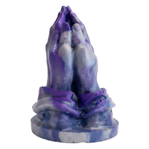 blue-and-white-resin-praying-hands