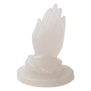 opaque-white-resin-praying-hands